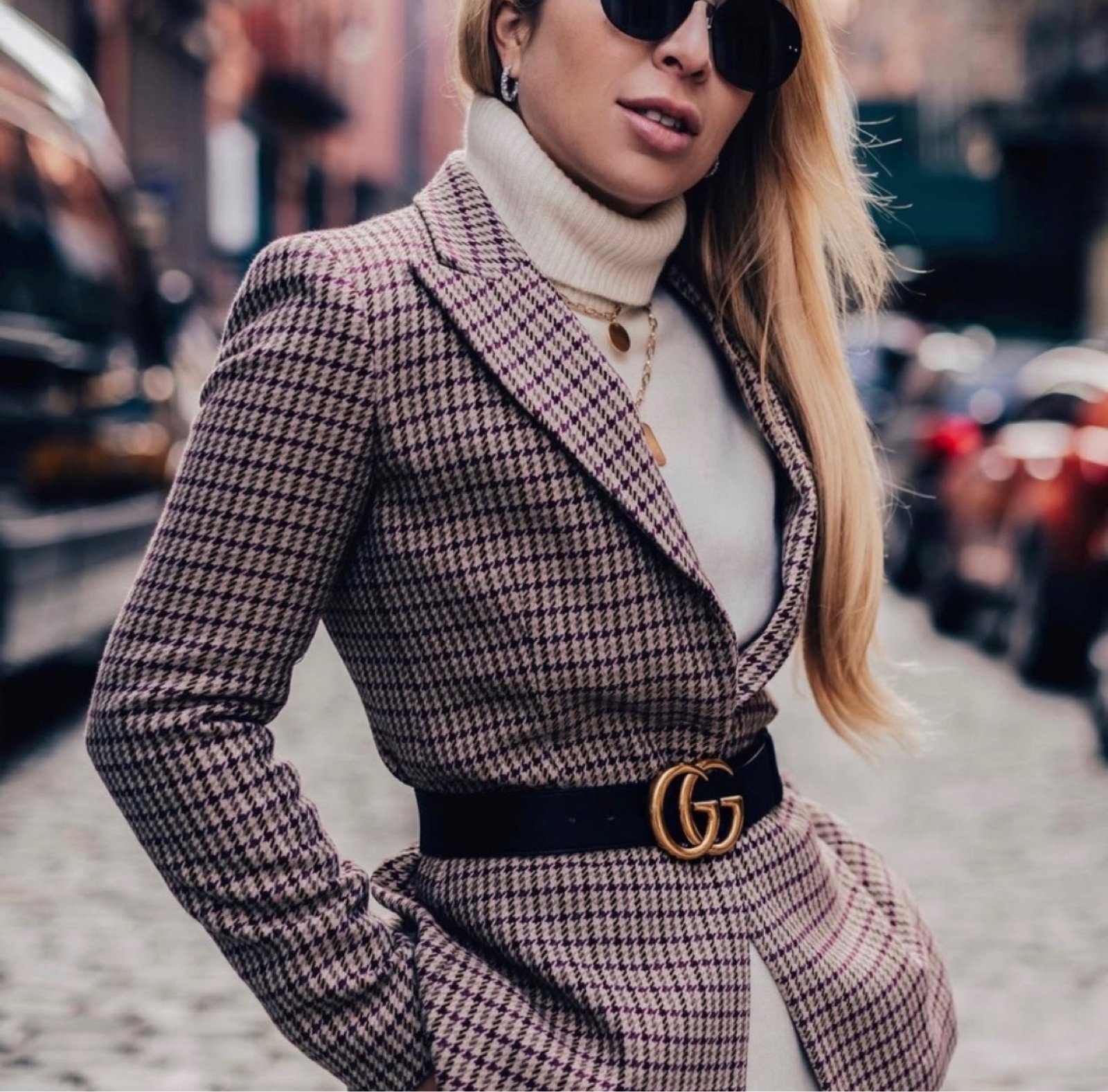 Massimo Dutti Houndstooth check jacket
