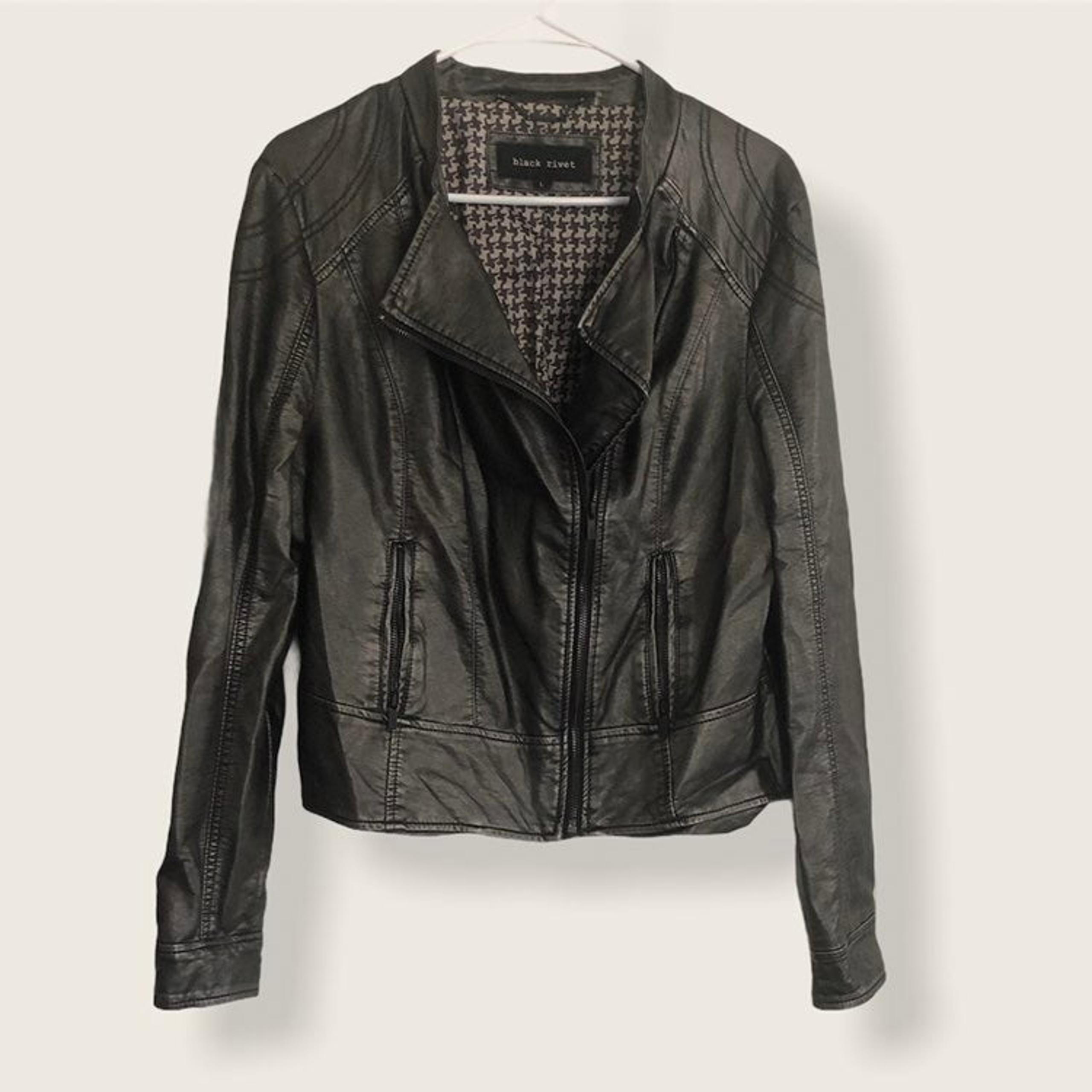 Womens Faux Leather Jacket