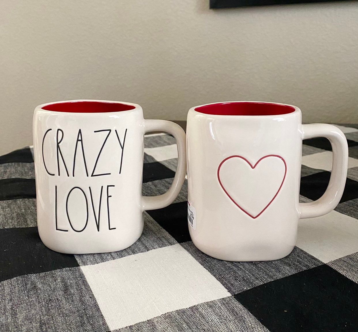 Rae Dunn CRAZY LOVE & ❤️ Mugs