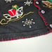 Vintage B.P. Design Beaded Sequinned Festive Ugly Christmas Sweater Cardigan L