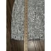 Generation Love Donna Sequin Mini Dress Puff Sleeves Lined Silver Size L NEW