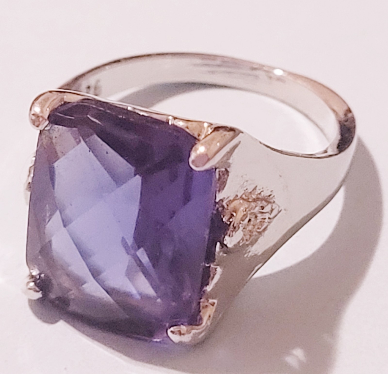 Silver & Sapphire Cocktail Ring