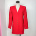 Vintage 90s Liz Claiborne Red Sheath Dress & Blazer Set