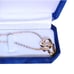 INTERLOCKING HEARTS NECKLACE 18KT ROSE GOLD PLATED 18 DIAMOND CUT CHAIN 2 EXT