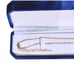 INTERLOCKING HEARTS NECKLACE 18KT ROSE GOLD PLATED 18 DIAMOND CUT CHAIN 2 EXT