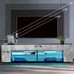 57 NEW Modern Americana Glossy LED TV Stand w/ Side Cabinets