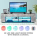 57 NEW Modern Americana Glossy LED TV Stand w/ Side Cabinets