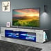 57 NEW Modern Americana Glossy LED TV Stand w/ Side Cabinets