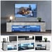 57 NEW Modern Americana Glossy LED TV Stand w/ Side Cabinets