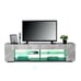57 NEW Modern Americana Glossy LED TV Stand w/ Side Cabinets