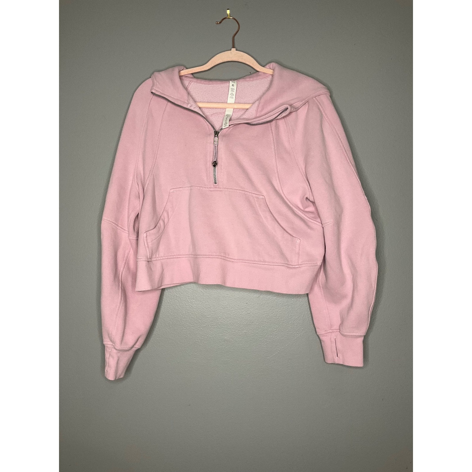 Lululemon Scuba Oversized Half-Zip Hoodie Strawberry Milkshake XS/S
