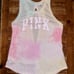 PINK Large Tank top slip back pastel tie dye