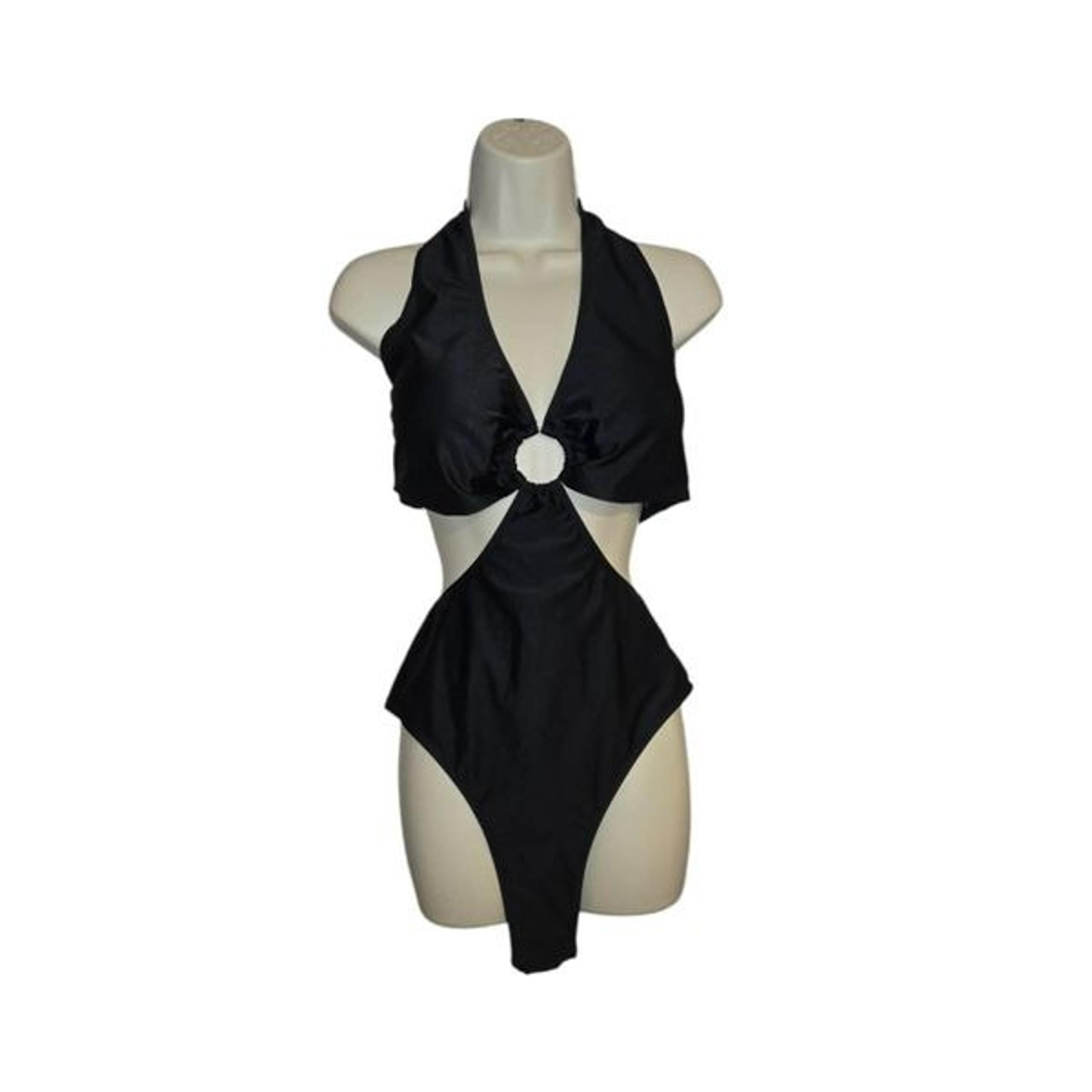 Shein Plus Women's Size 4XL Black One Piece Bathing Suit