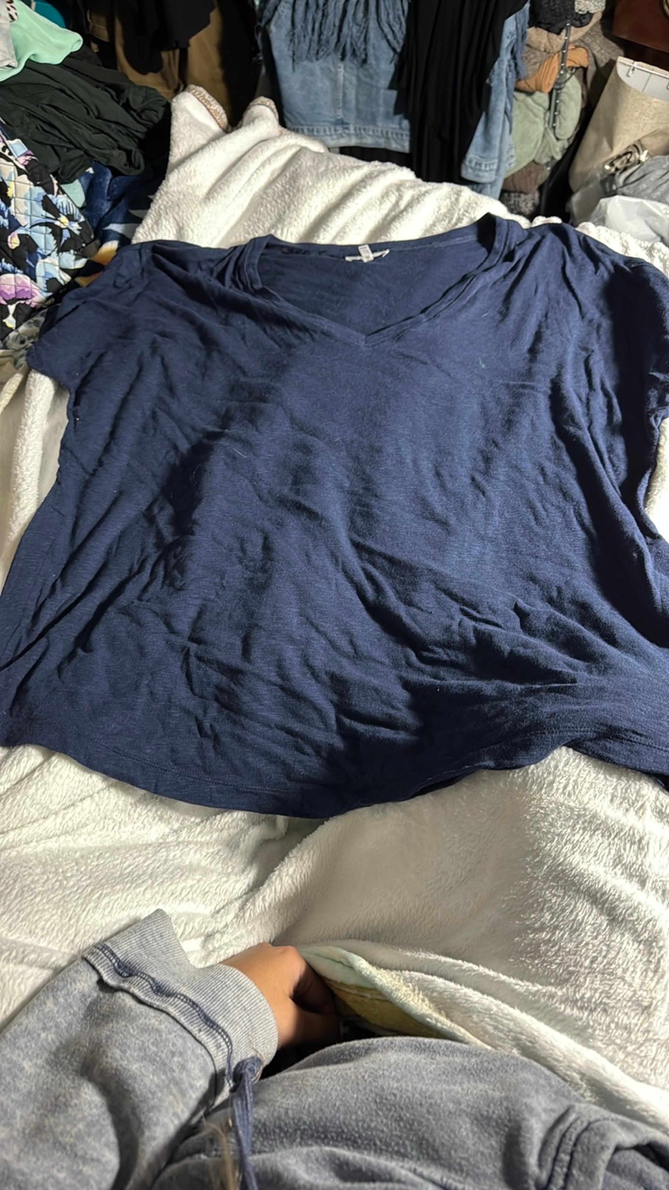 Soma Blue Pajama Top Relaxed Fit