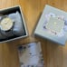 Olivia Burton All Silver Bejewelled Watch With 34mm Lace Detail Floral Face.