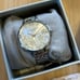 Olivia Burton All Silver Bejewelled Watch With 34mm Lace Detail Floral Face.
