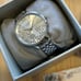 Olivia Burton All Silver Bejewelled Watch With 34mm Lace Detail Floral Face.