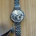 Olivia Burton All Silver Bejewelled Watch With 34mm Lace Detail Floral Face.