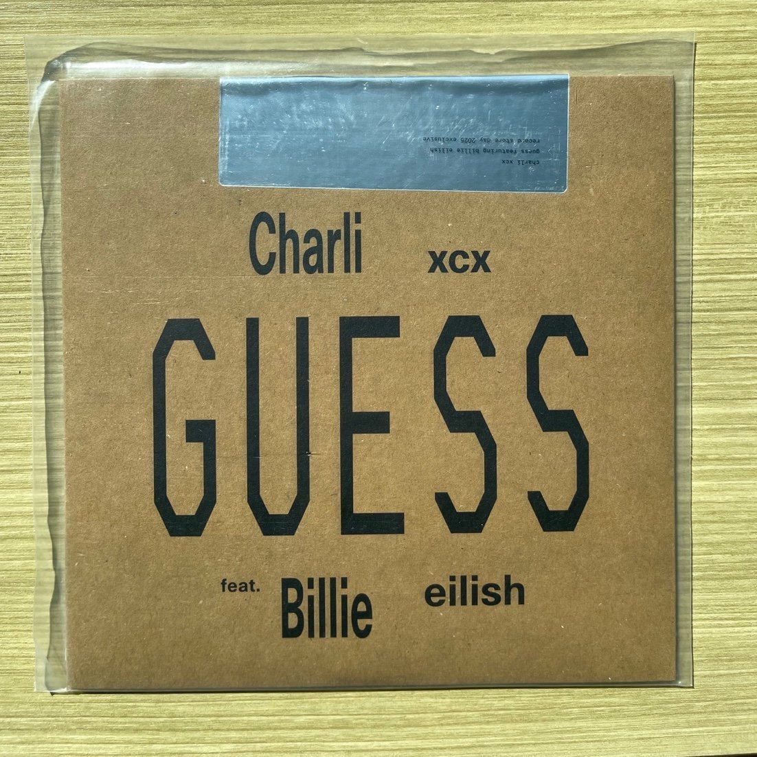 Charli xcx Guess ft Billie Eilish Record Store Day 2025 Vinyl Record 7”