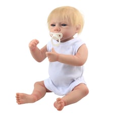 Realistic Baby Dolls 18 inch Full Body Vinyl Soft Silicone Newborn Doll Boy Gift