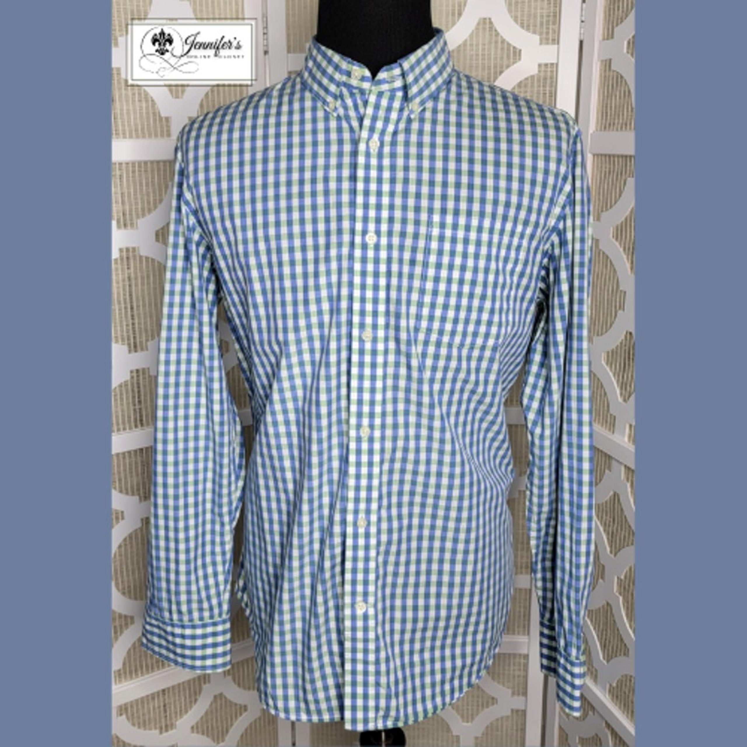 Banana Republic Men's Softwash Tailored Slim Fit Plaid Shirt Size XL
