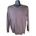 J Crew Mens Size Medium Dark Brown V Neck Sweater Italian 100% Merino Wool Soft