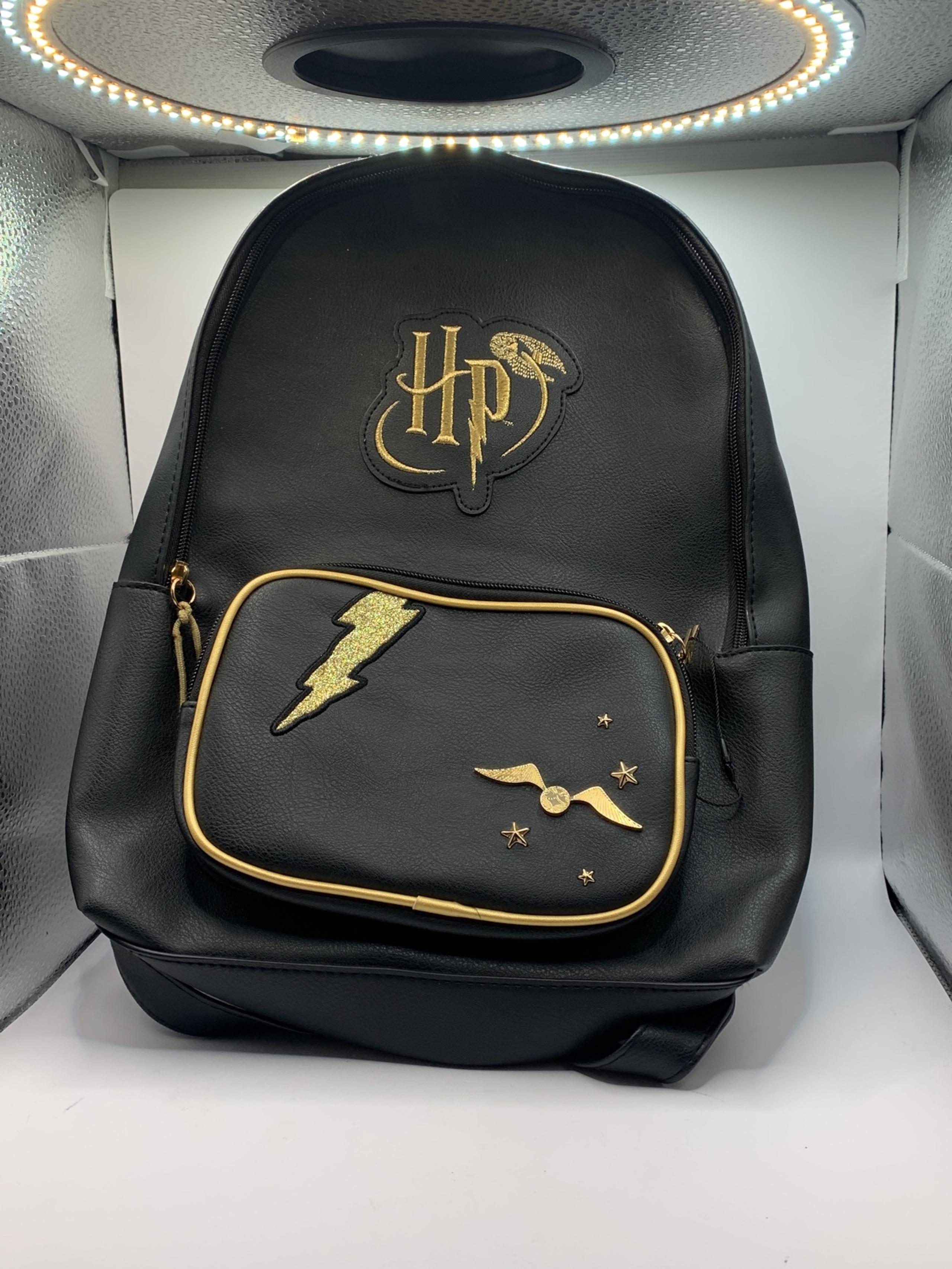 Harry Potter glitter embroidered leather backpack