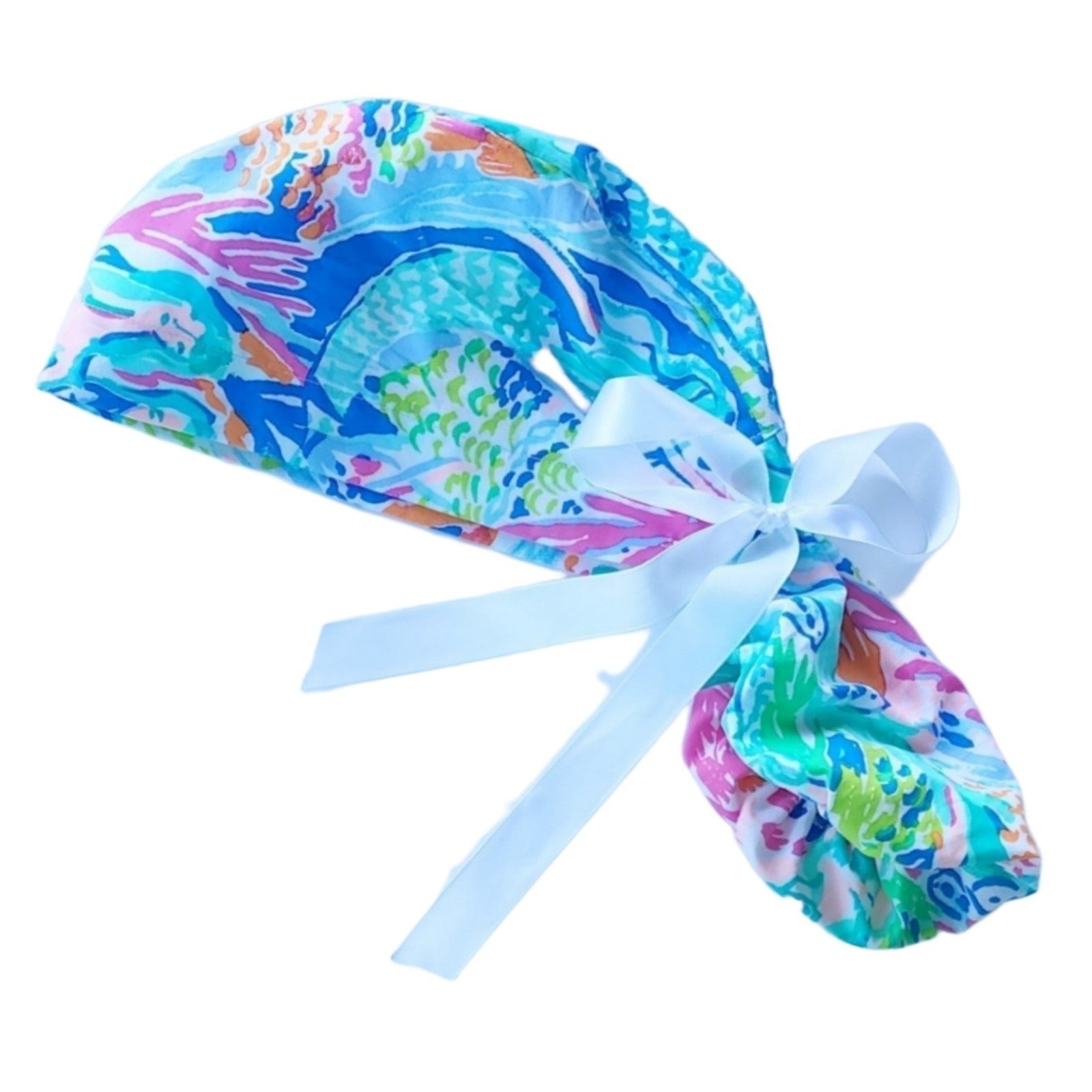 Lilly pulitzer scrub cap mermaid cove