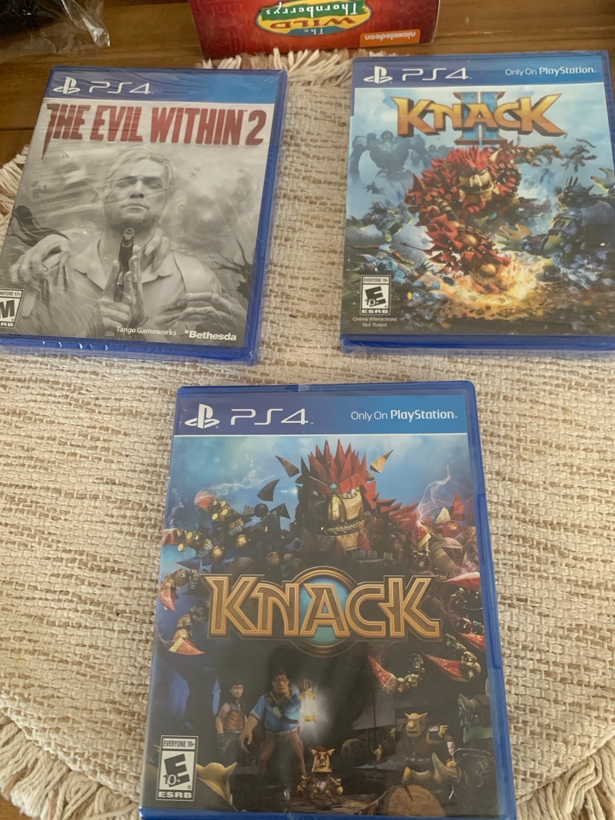 Knack, Knack 2 and The Evil Within 2 for Ps4 are Brand New!