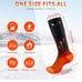Rechargeable heated socks