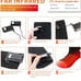 Rechargeable heated socks