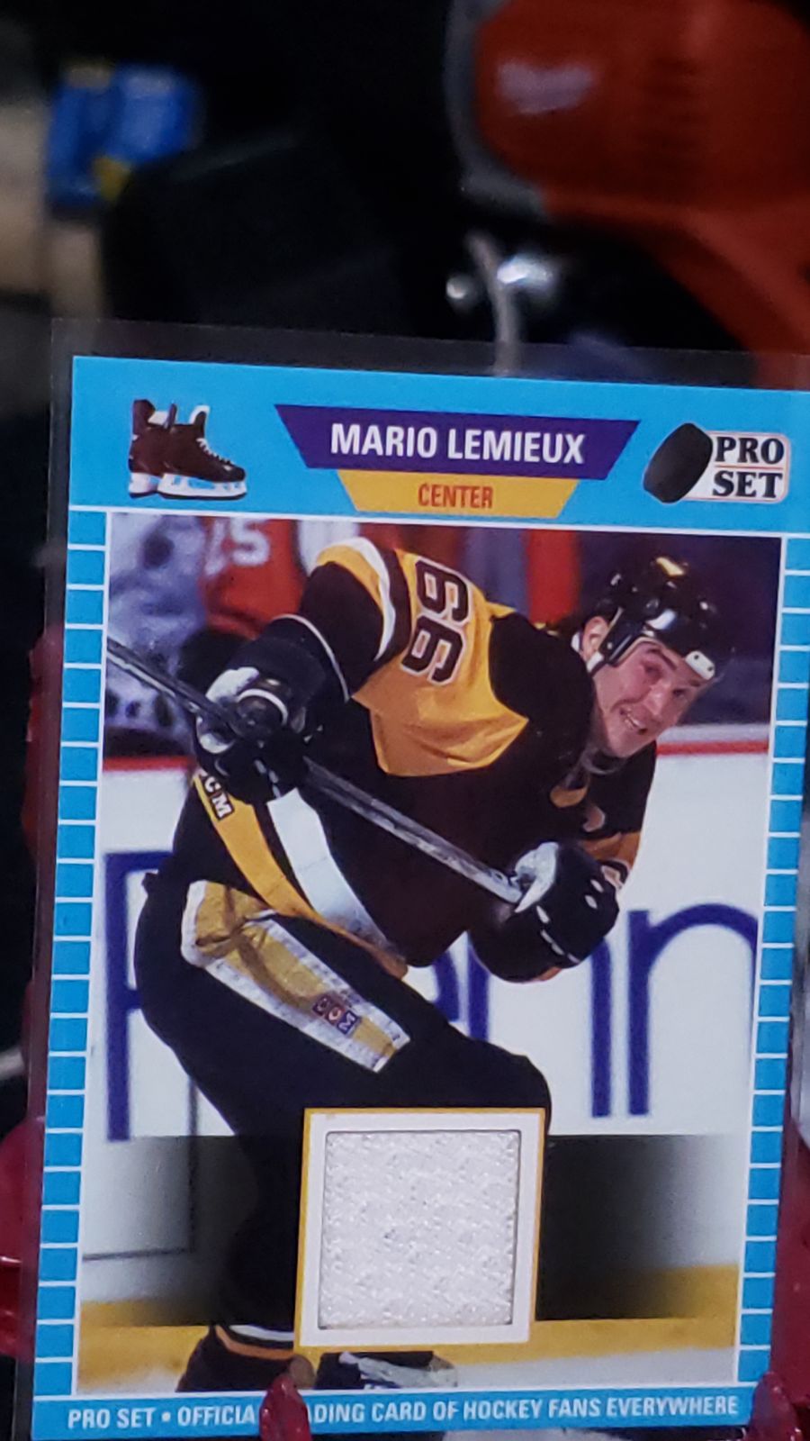 MARIO LEMIEUX pro set psm-27 hockey RARE Memorabilia card for the great