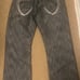 Y2K Southpole Mens Black Baggy Denim Jeans Skater Loose Sz 36 Embroidered Pocket