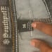 Y2K Southpole Mens Black Baggy Denim Jeans Skater Loose Sz 36 Embroidered Pocket