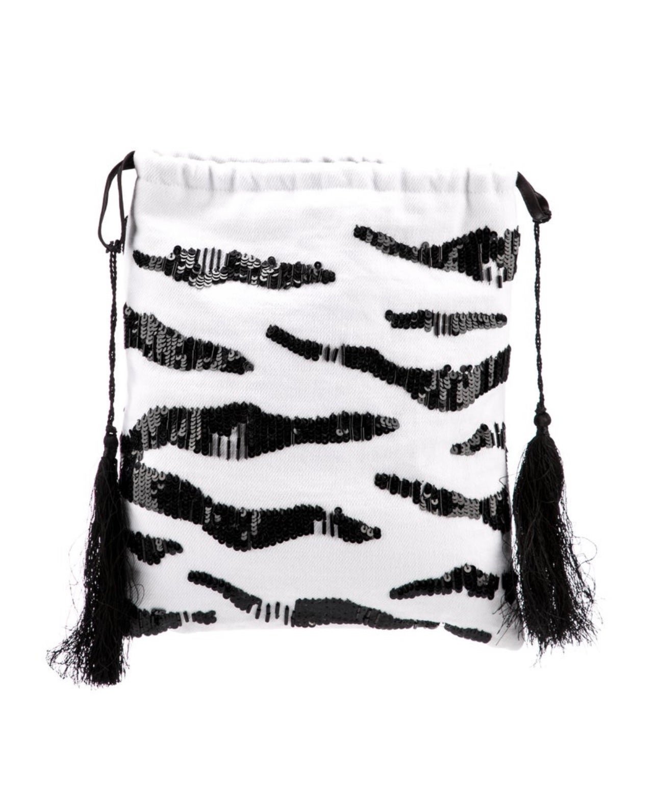 THE ATTICO NWT Beaded Clutch in white