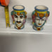 TESTA SICILIANA, 2 Sicilian Moor's Heads in Caltagirone Ceramics