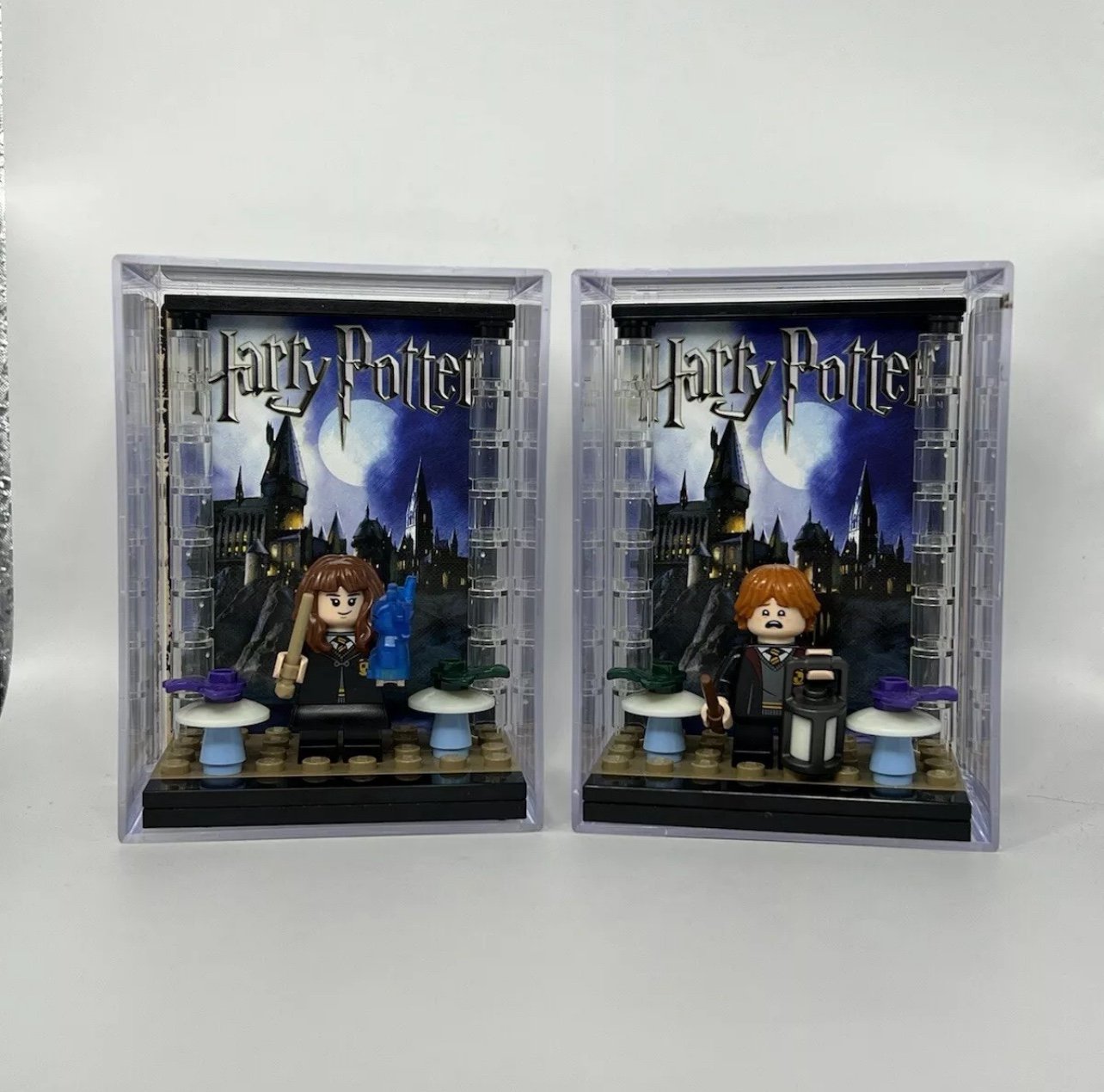 Lego Harry Potter Ron & Hermione Minifigure Display Cases FORCE PACKS