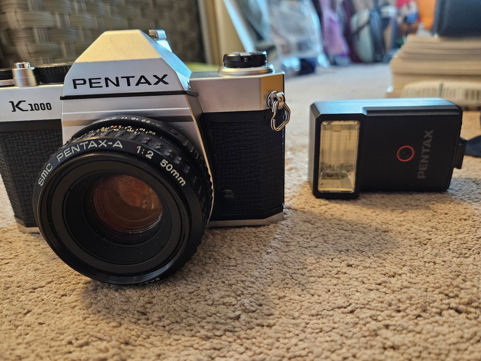 Pentax film camera + Paper