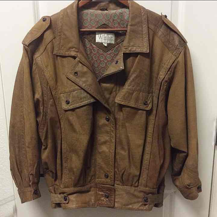 Vintage Bomber Leather Jacket
