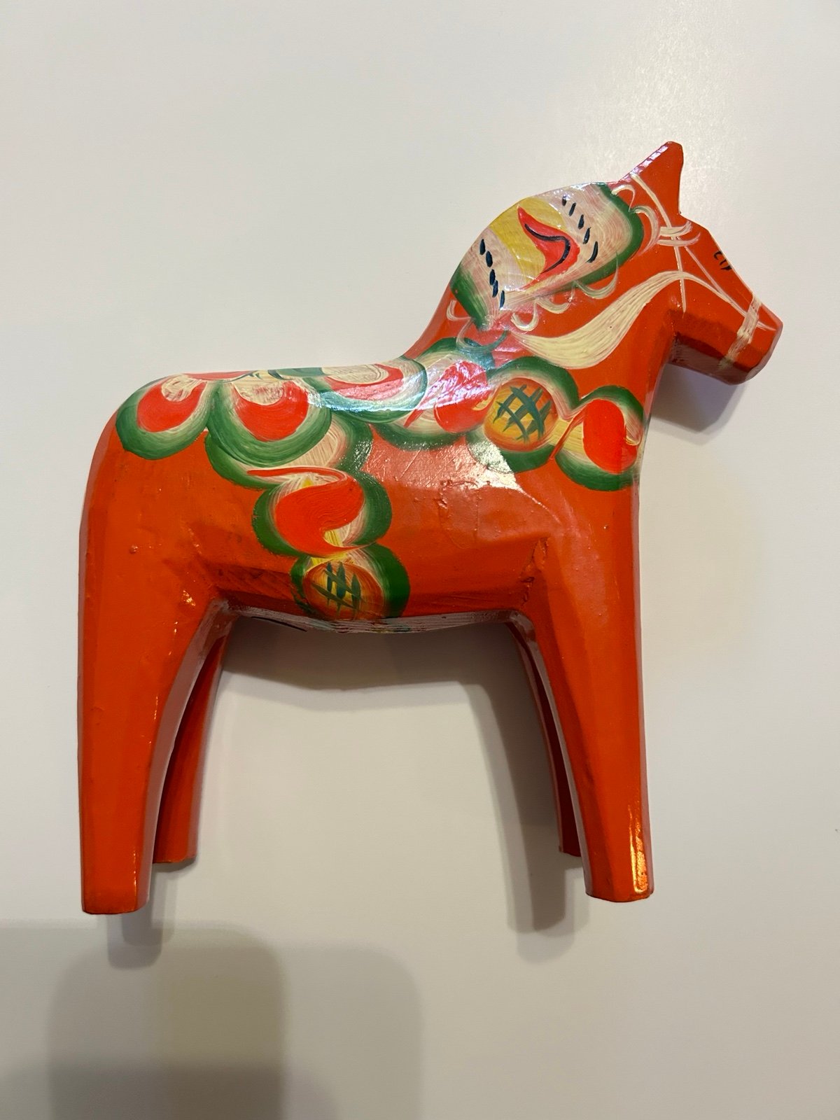 Vintage Hand Carved & Painted Horse By AKTA DALAHEMSLOJD