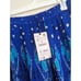 ZARA 89 BLUE PRINTED DRAWSTRING MIDI SKIRT SEQUIN 6895/075 XS M XL NWT