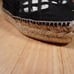 Polo Ralph Lauren Espadrille Loafer Macrame Black Size 6B Textile Brand New