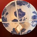 Rachel Ashwell Salad Bowl Botanical Floral Cobalt Blue Peonies Melamine 8 Round