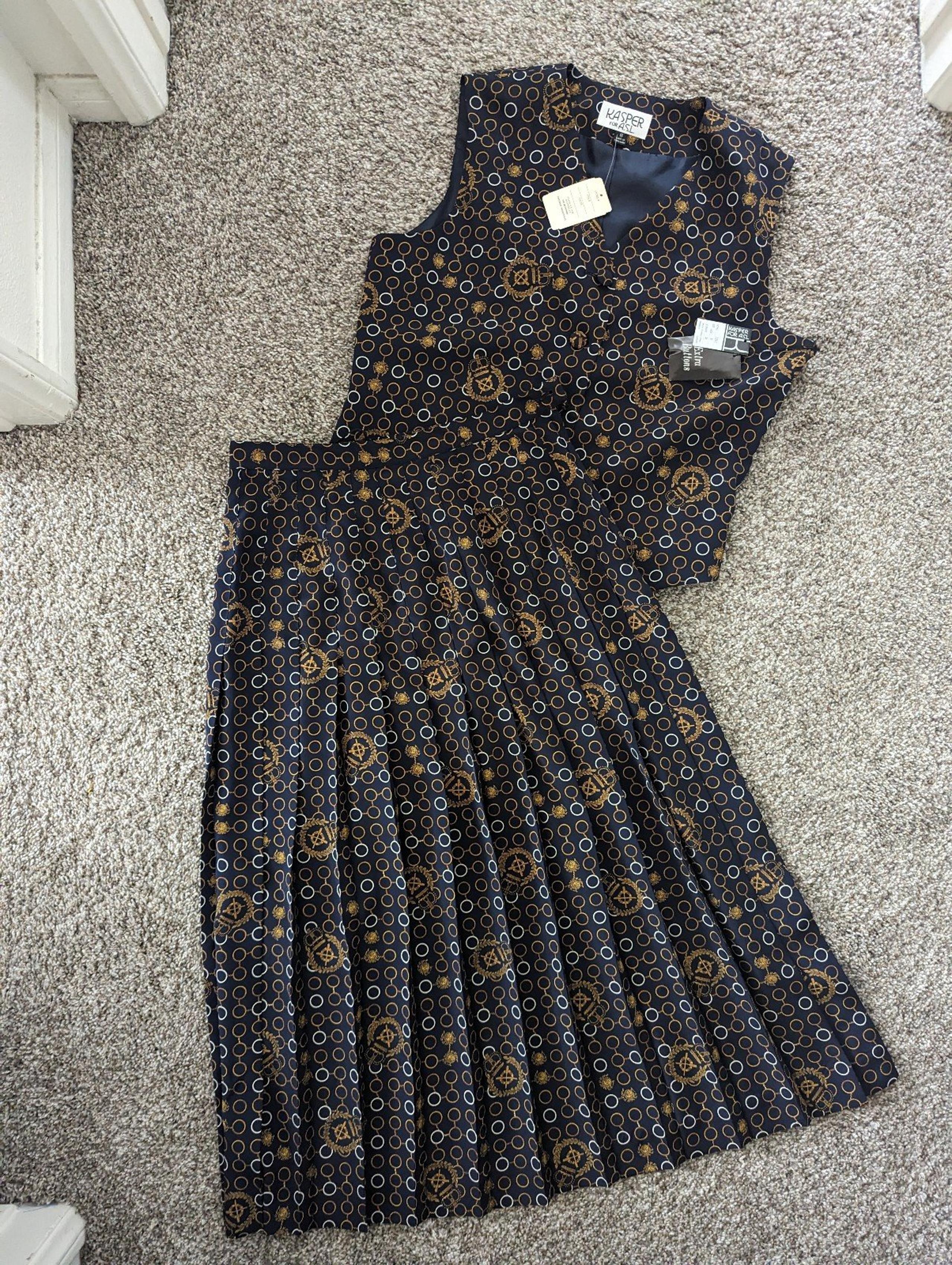 Vintage Kasper for A.S.L. Skirt Set