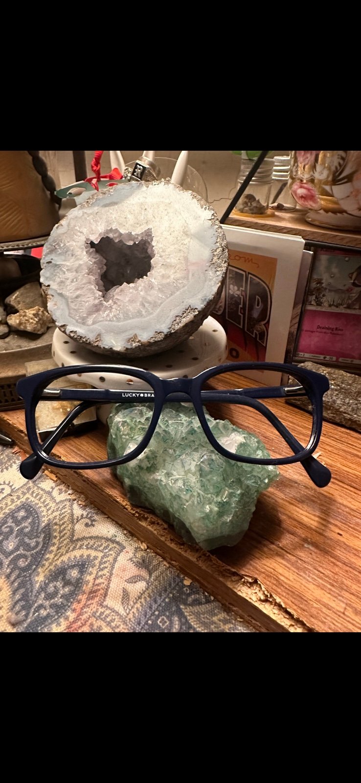 Lucky brand navy glasses frames only