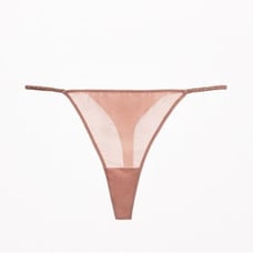 NWT. Zara Lingerie 100% Mulberry Silk Thong. Size L.