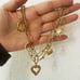 Heart Charm Gold Plated Stainless Steel Necklace