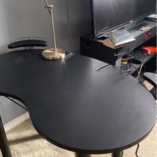 Fiber carbon desk for work or game players