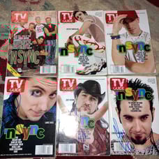 *NSYNC Autographed TV Guides April 2000