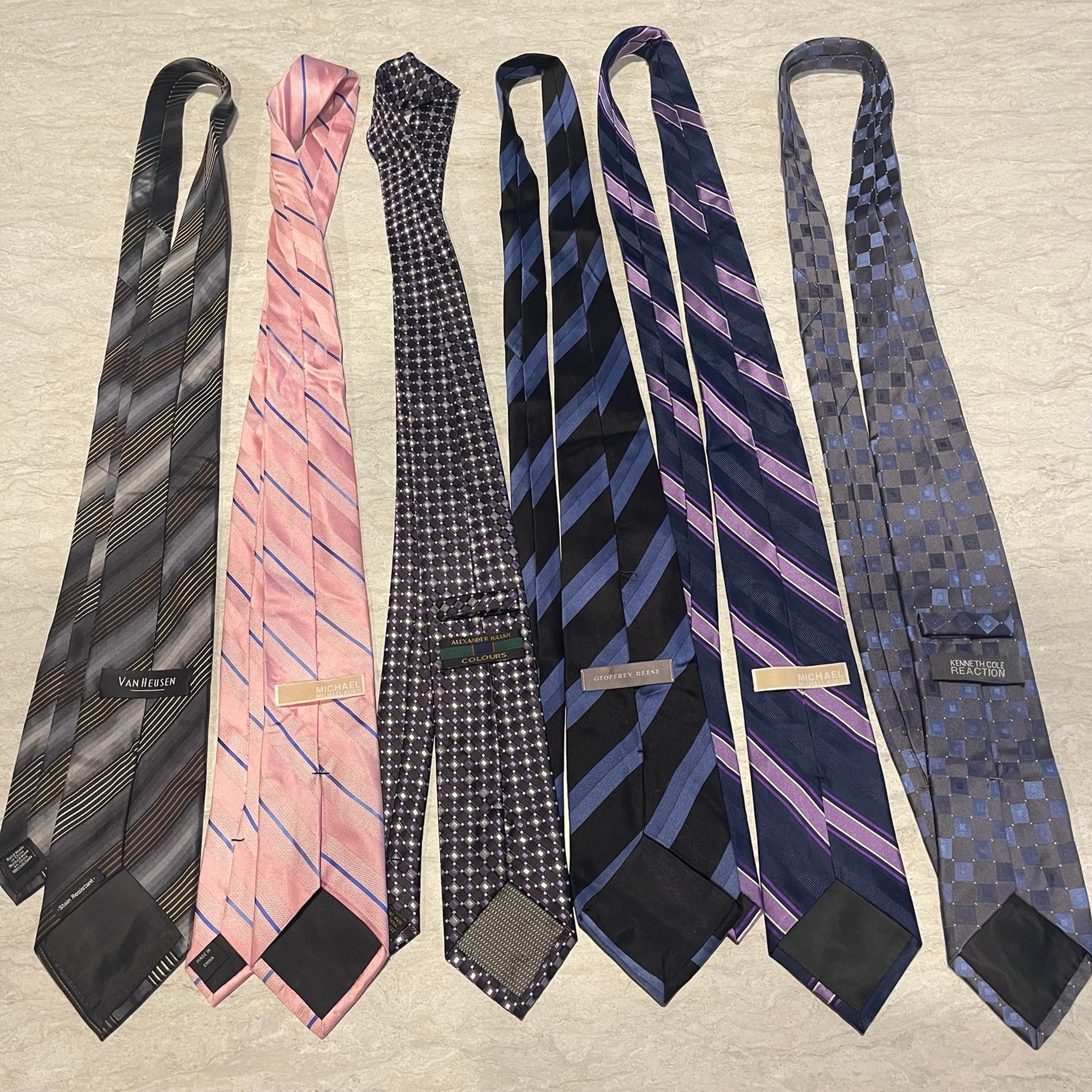 Mens tie lot of 6
